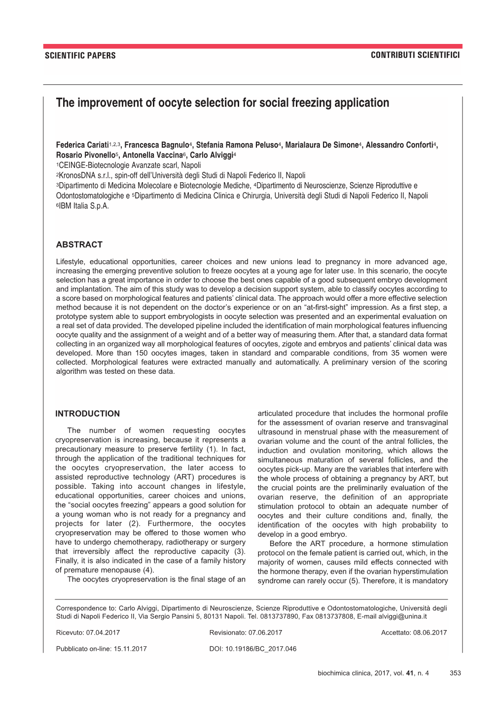 The Improvement of Oocyte Selection for Social Freezing Application