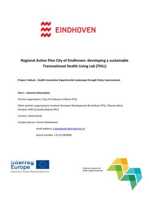 Regional Action Plan City of Eindhoven: Developing a Sustainable Transnational Health Living Lab (THLL)