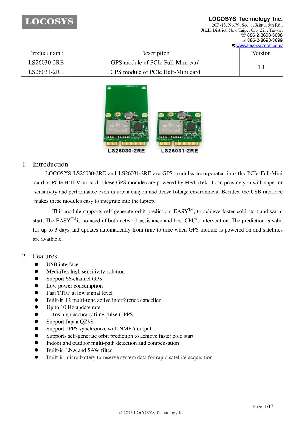 Ls2603x-2R Datasheets V1.1