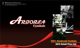 Arborea Cymbals Retail Pricelist.Pdf