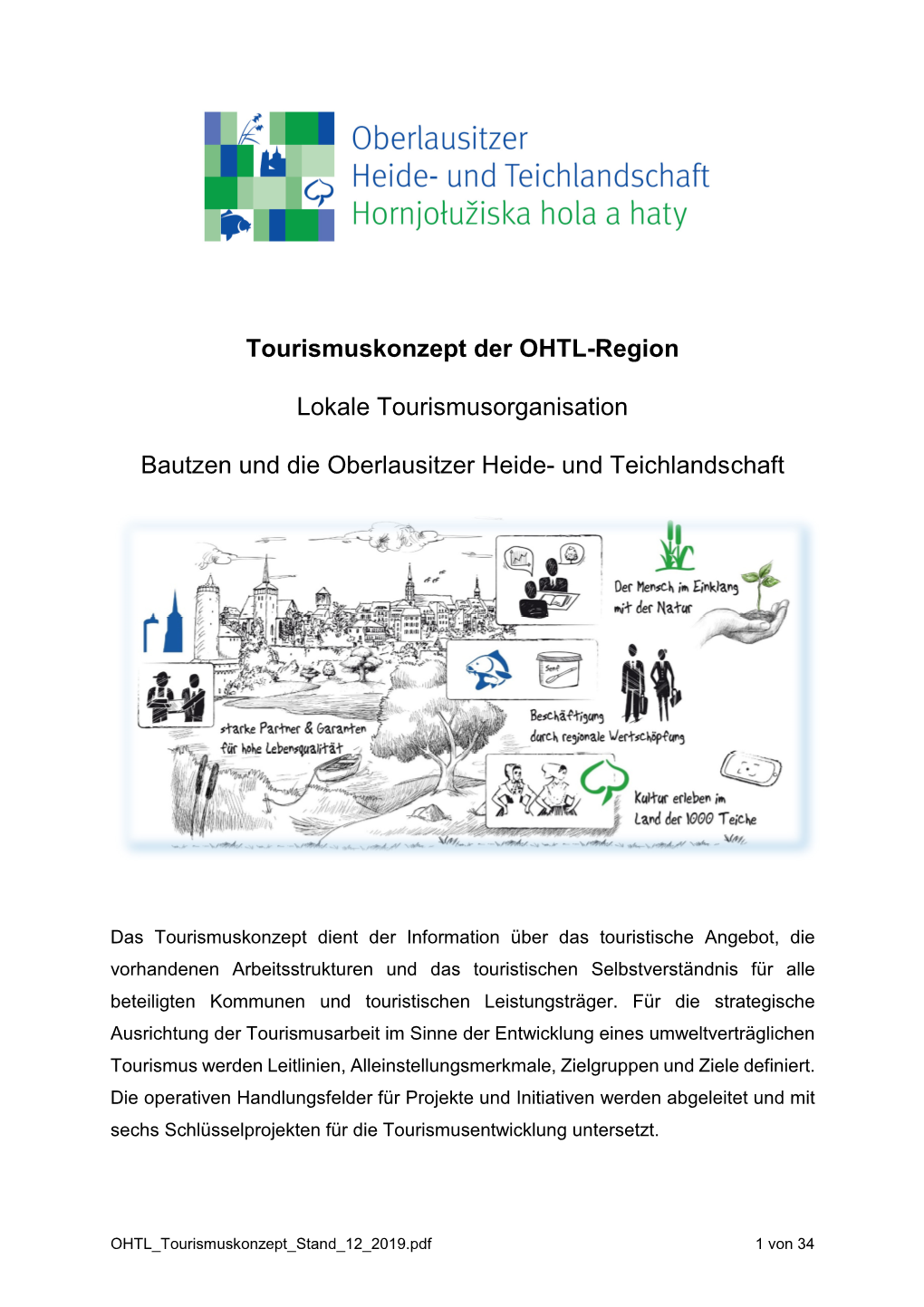 Tourismuskonzept Der OHTL-Region Lokale Tourismusorganisation Bautzen Und Die Oberlausitzer Heide- Und Teichlandschaft