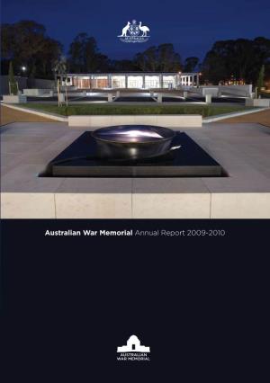 Australian War Memorial Annual Report 2009-2010