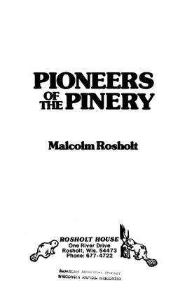 Pioneers of the Pinery