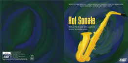 Hot Sonate Michael Pendowski, Alto Saxophone Jeremy Samolesky, Piano