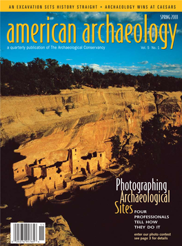 AN EXCAVATION SETS HISTORY STRAIGHT • ARCHAEOLOGY WINS at CAESARS a Quarterly Publication of the Archaeological Conservancy