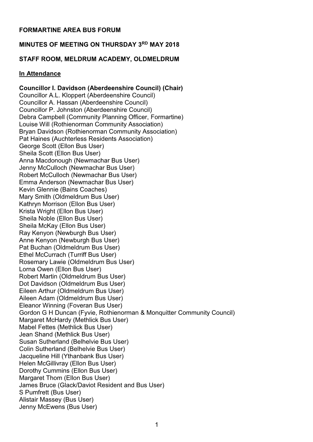 Formartine Area Bus Forum