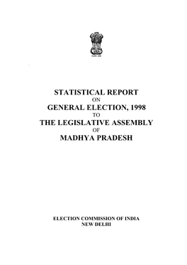 Statistical Report General Election, 1998 The