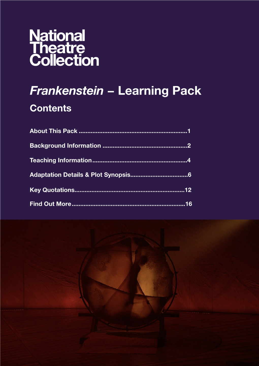 Frankenstein − Learning Pack Contents