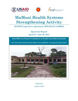 Mamoni Health Systems Strengthening Activity (USAID Cooperative Agreement AID-388-LA-13-00004)