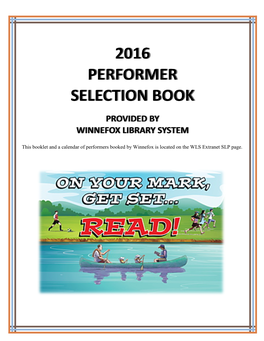 Performer Selection Book