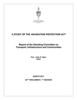 A Study of the Navigation Protection Act