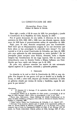 La Constitucion De 1833