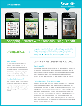 Shopping Smarter with Comparis Using Scandit