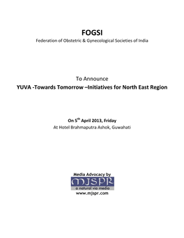 Initiatives for North East Region