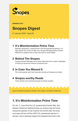 Snopes Digest