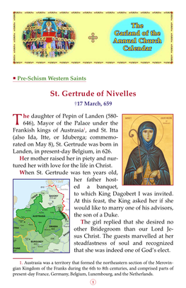 St. Gertrude of Nivelles †17 March, 659