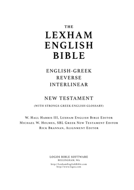 Lexham English Bible