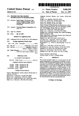 \Iiiiiiiiiiiiiillilllllllllillll||L||L||Llllllilllllllllllllllllllllllllius005686295a United States Patent [191 [11] Patent Number: 5,686,295 Jaoua Et Al