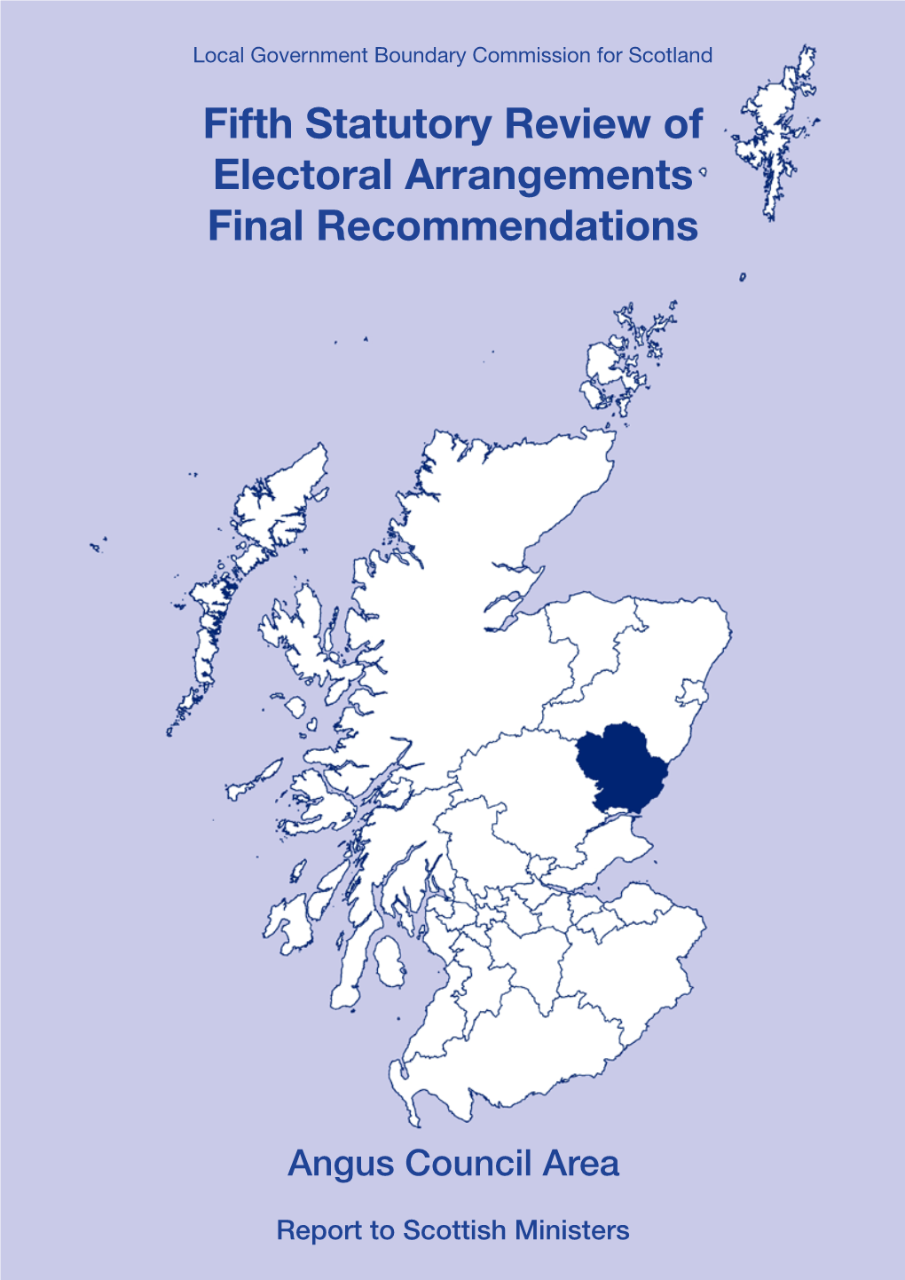 Fifth Statutory Review of Electoral Arrangements Final Recommendations