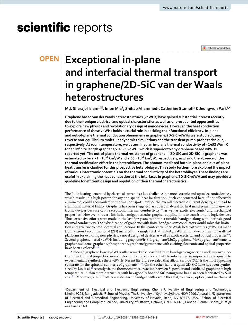 Exceptional In-Plane and Interfacial Thermal Transport in Graphene/2D
