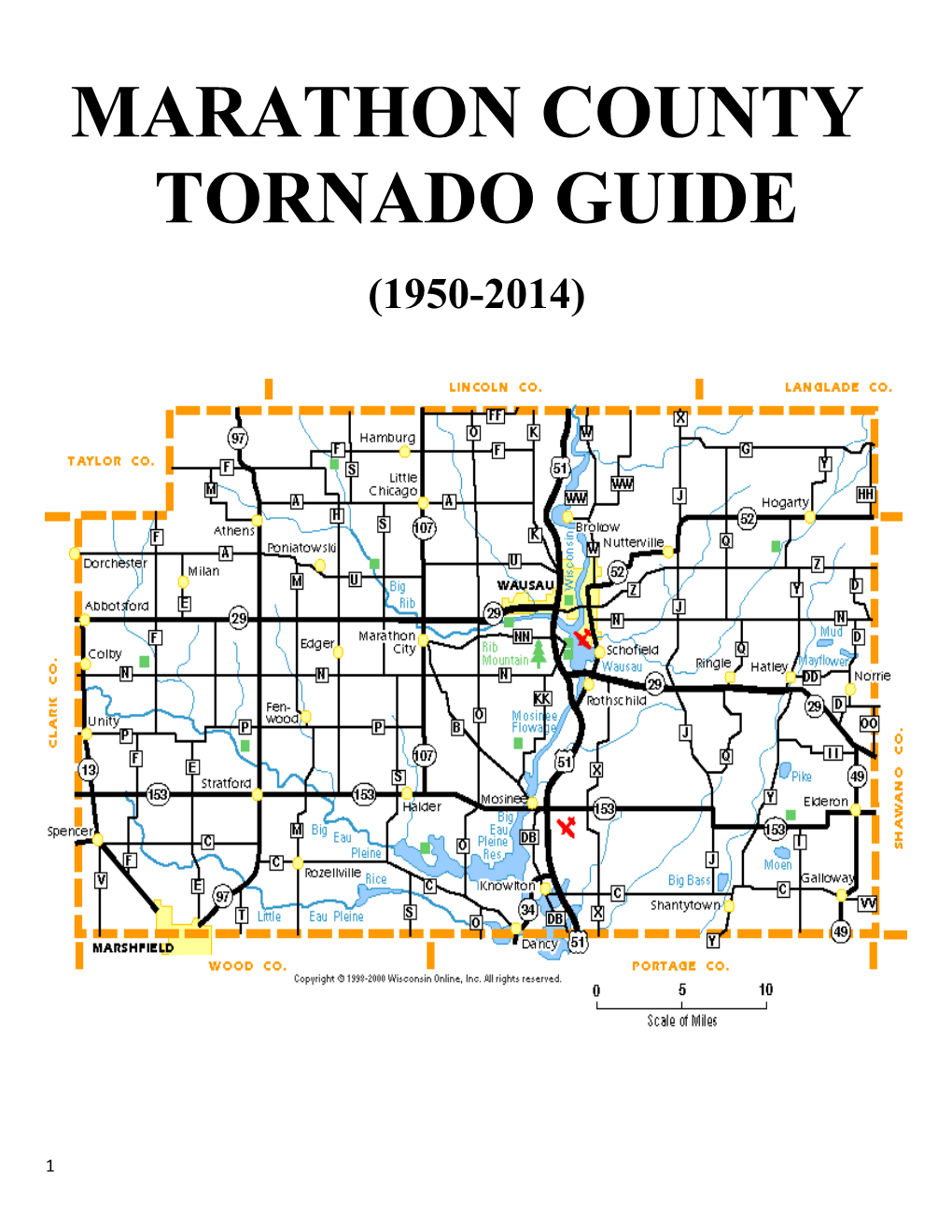 Tornado Reference Guide - Marathon County