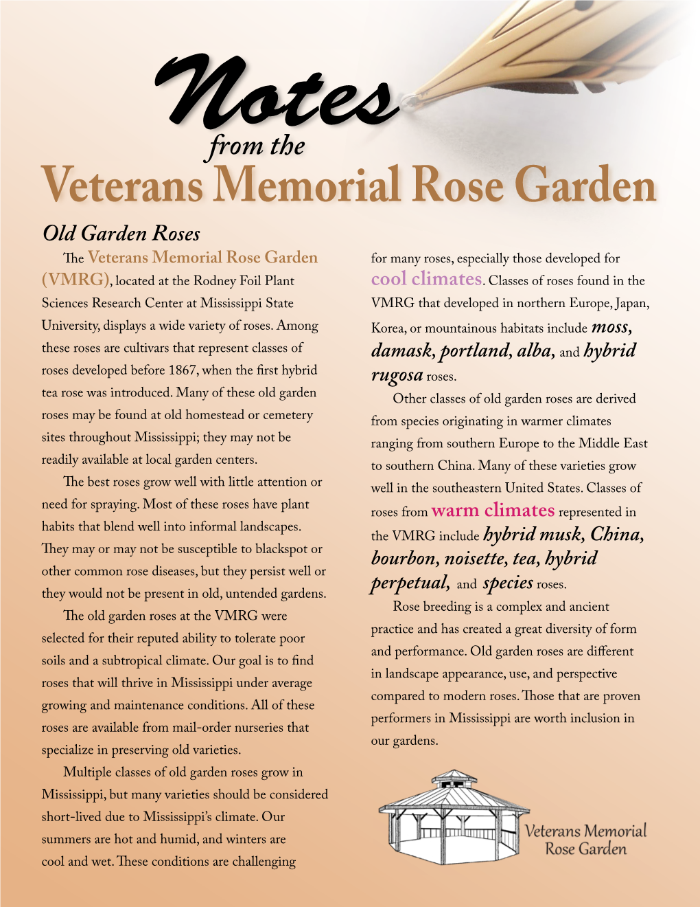 Extension Publication P2746 Notes from the Veterans Memorial Rose
