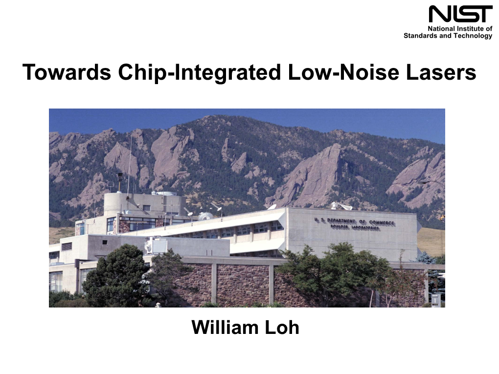 Towards Chip-Integrated Low-Noise Lasers