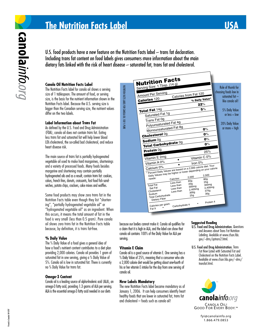 The Nutrition Facts Label