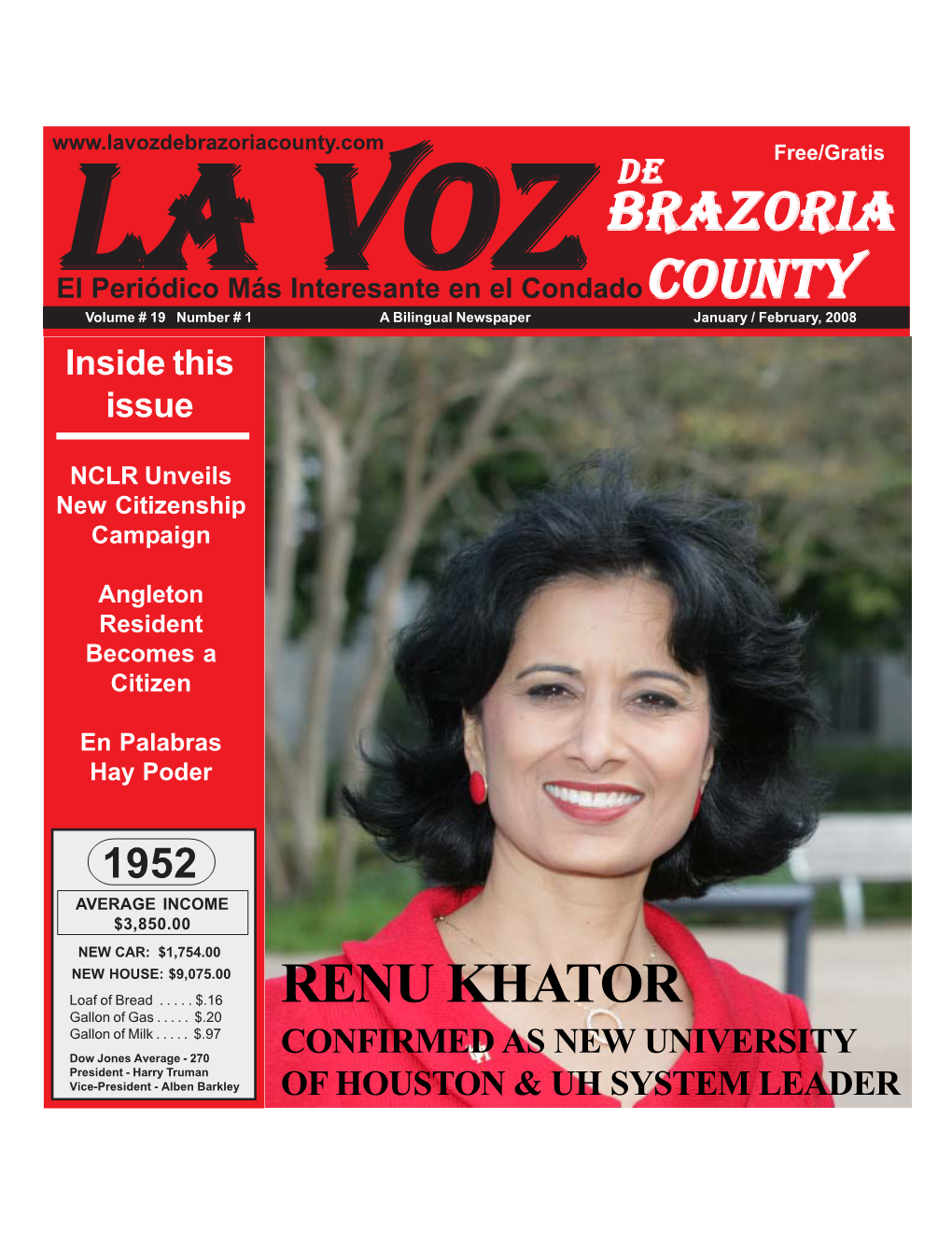 La Voz De Brazoria County Jan Feb 2008.Pmd