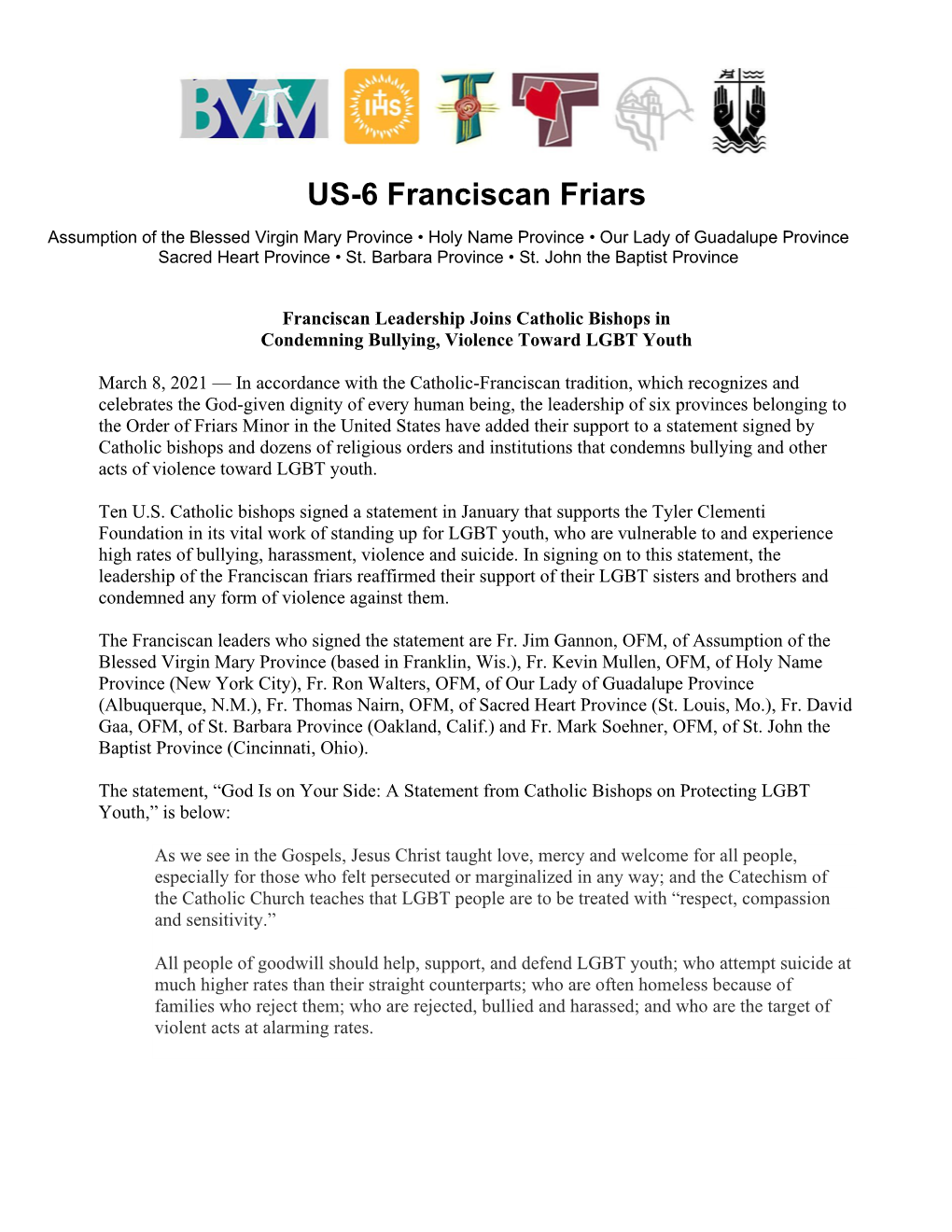 US-6 Franciscan Friars