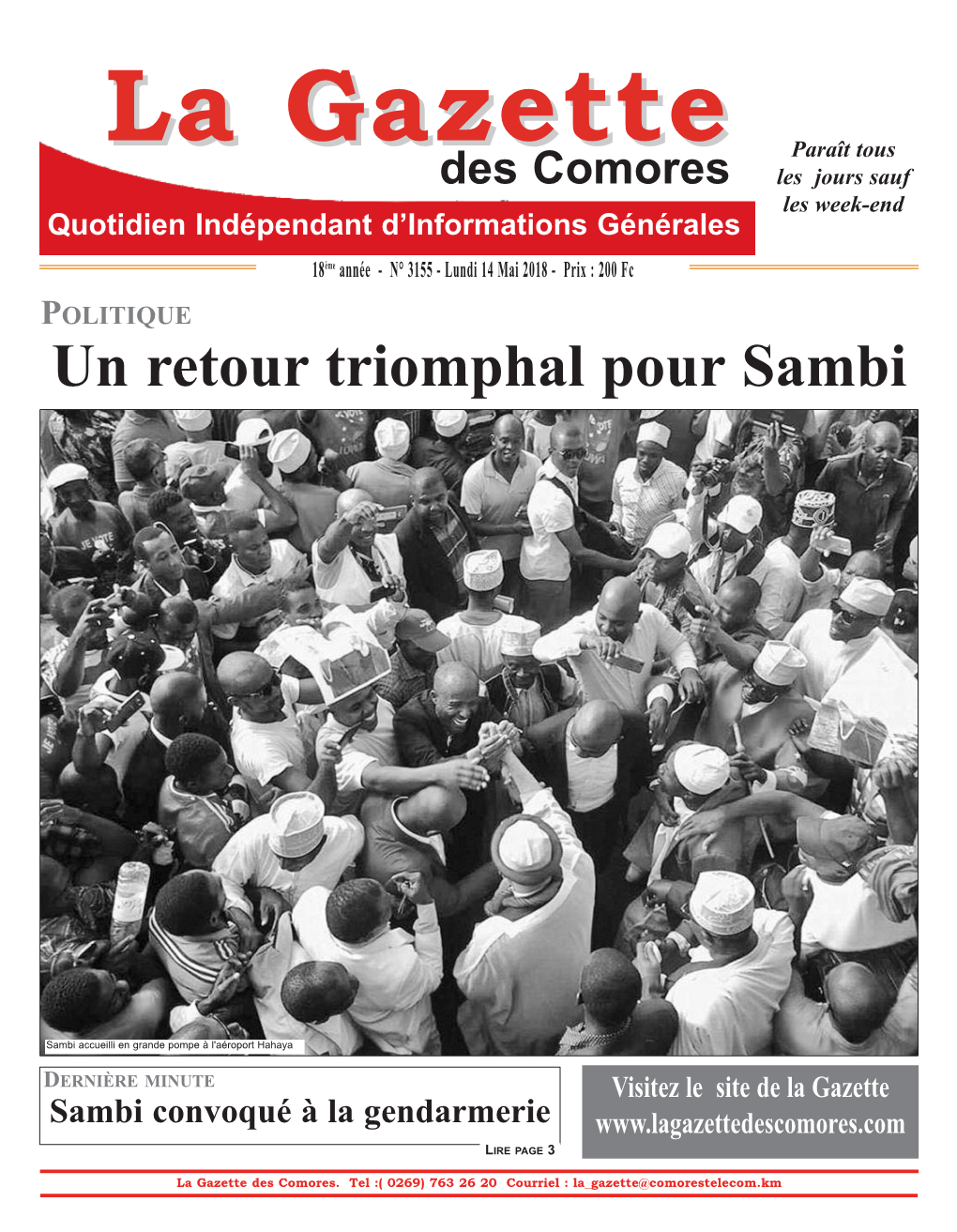 Un Retour Triomphal Pour Sambi