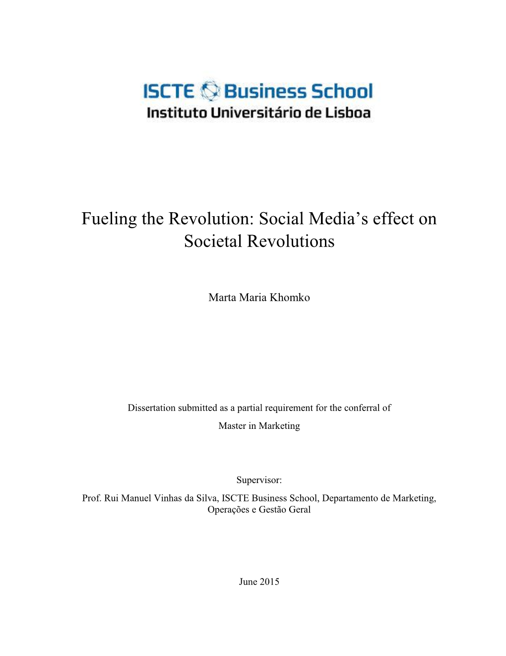 Social Media's Effect on Societal Revolutions