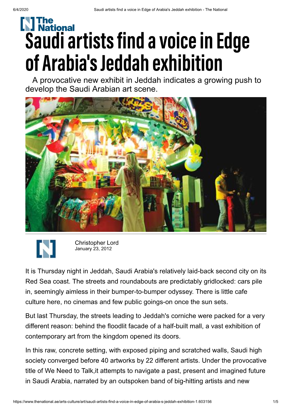 Saudi Artists Find a Voice in Edge of Arabia's Jeddah Exhibition