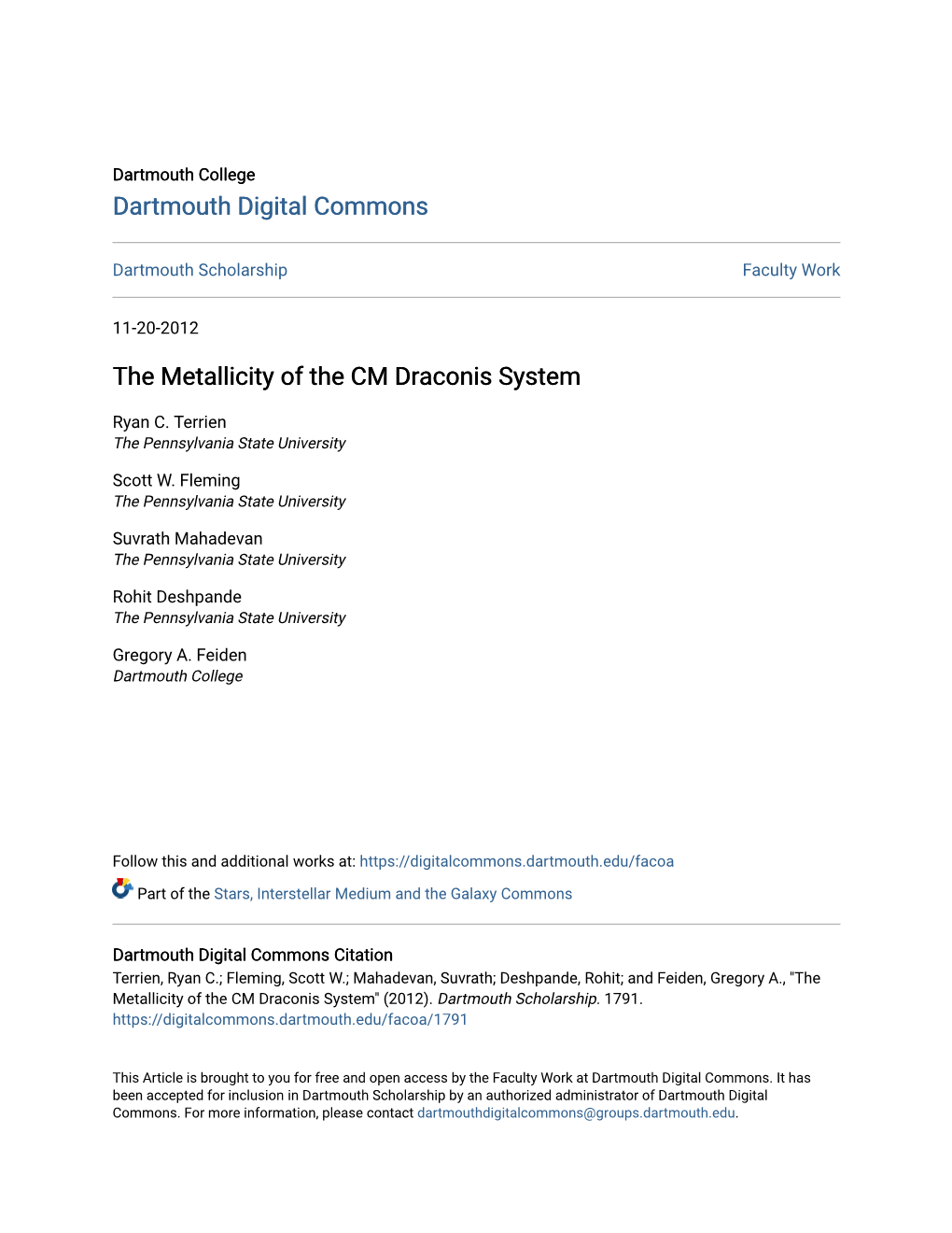 The Metallicity of the CM Draconis System