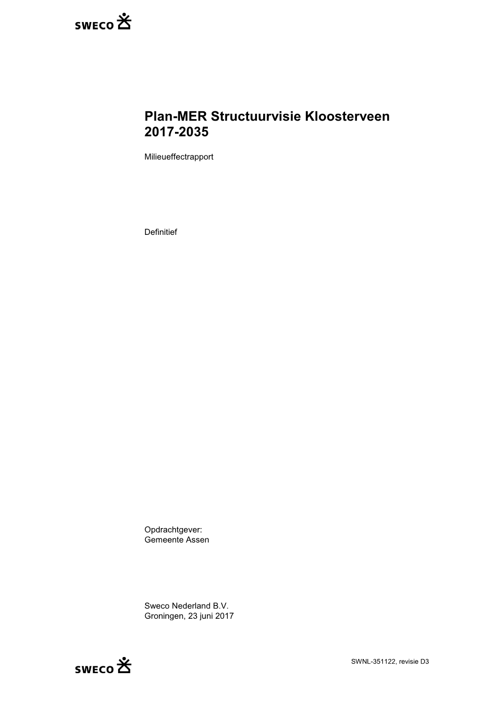 Plan-MER Structuurvisie Kloosterveen 2017-2035