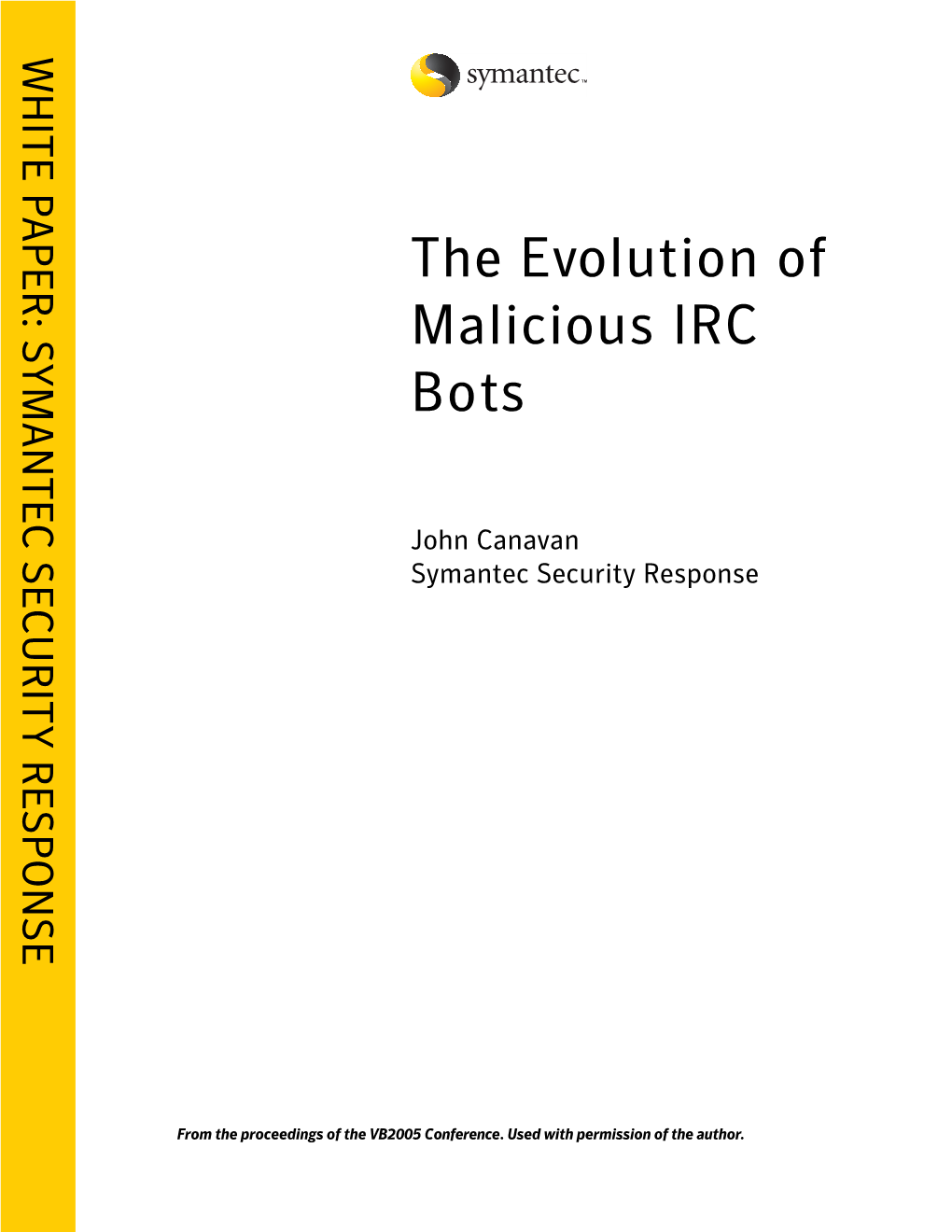 The Evolution of Malicious IRC Bots.Pdf