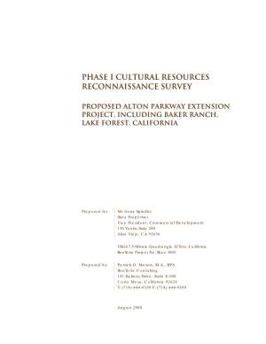 Phase I Cultural Resources Reconnaissance Survey