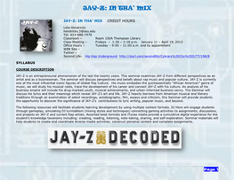 Jay-Z: in Tha’ Mix