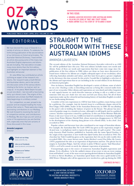 Straight to the Poolroom with These Australian Idioms • Amanda Laugesen Straight to the Poolroom with These Australian Idioms • Amanda Laugesen