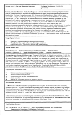 5. Durham Magnesian Limestone Geological Significance: Considerable (Provisional)