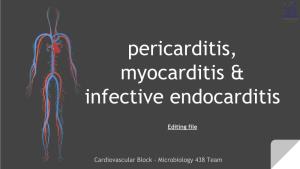 Pericarditis, Myocarditis & Infective Endocarditis