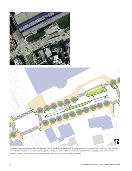 Proposed Improvements on Melrose Avenue East of San Vicente