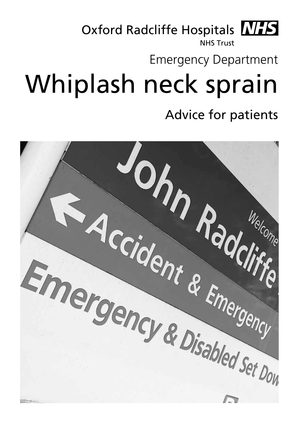 Whiplash Neck Sprain