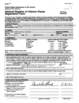 National Register of Historic Places Continuation Sheet