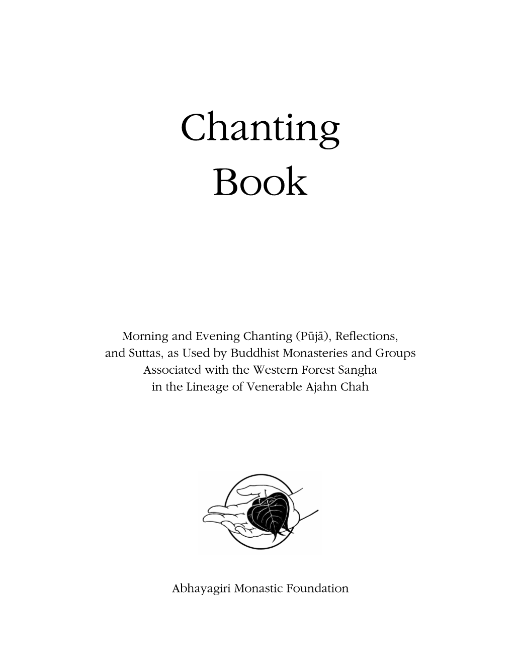 Chanting Book