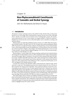 Non-Phytocannabinoid Constituents of Cannabis and Herbal Synergy (John M. Mcpartland, Ethan B. Russo)
