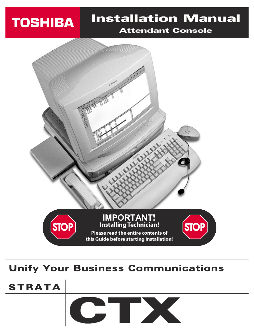 Strata CTX Attendant Console Installation Manual