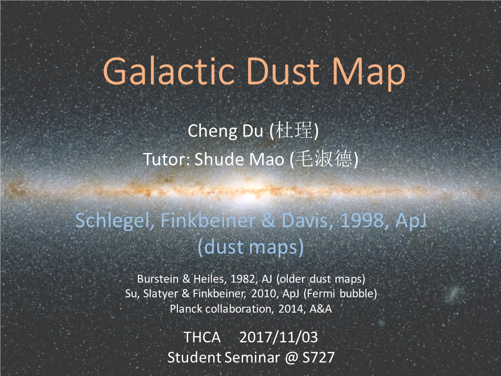 Galactic Dust Map