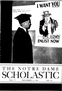 Notre Dame Scholastic, Vol. 77, No. 10