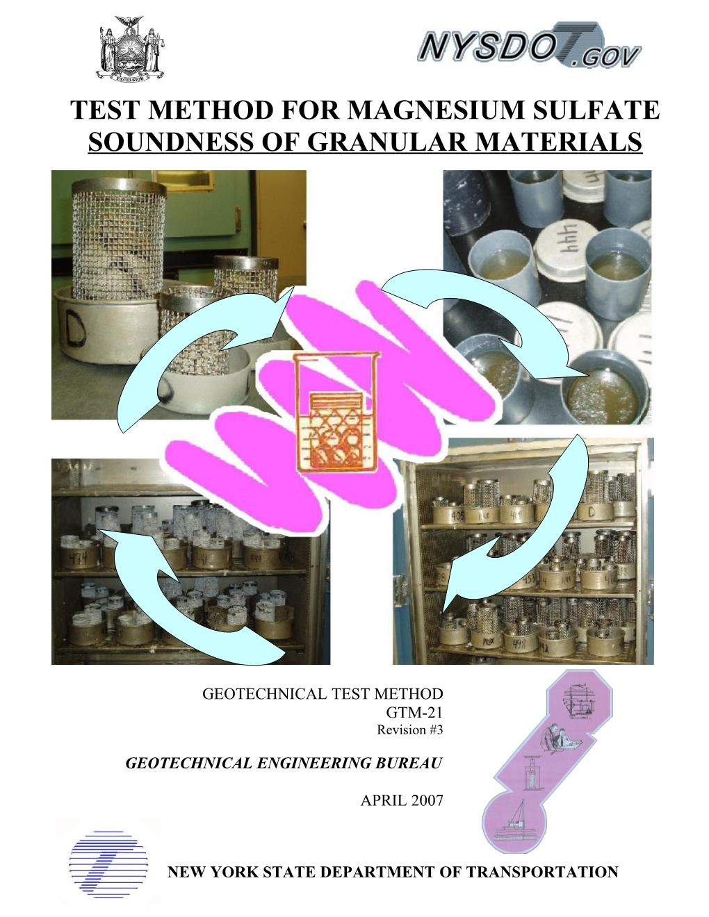 Test Method for Magnesium Sulfate Soundness of Granular Materials